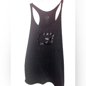 Cyclebar Logo Black Womens Medium Tank Top Shirt Distressed Poly/Cotton/Rayon